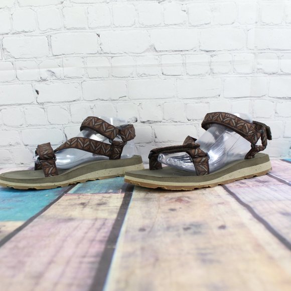 LL Bean Katahdin 4-Point Brown Nylon Eva Midsole Sport Sandals Size 11 M - Picture 2 of 9